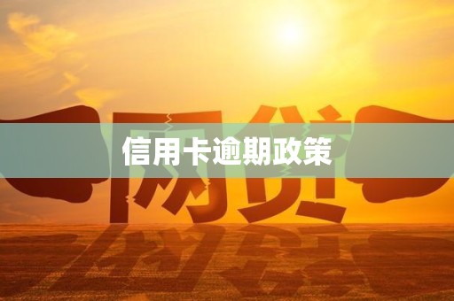 信用卡逾期政策