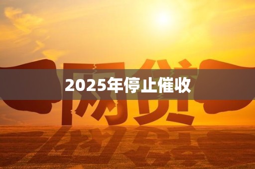 2025年停止催收