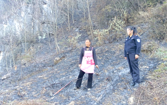 春节期间，男子祭祖时违规用火致山林失火被刑拘