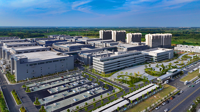 位于长丰县下塘镇的另一新能源科技企业中创新航。(詹秋梅摄)