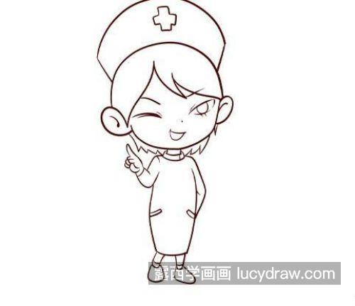 可爱版护士的简笔画图片大全 带颜色简单护士的简笔画教学