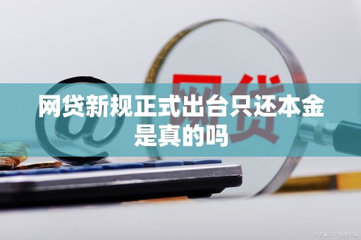 网贷新规正式出台只还本金是真的吗
