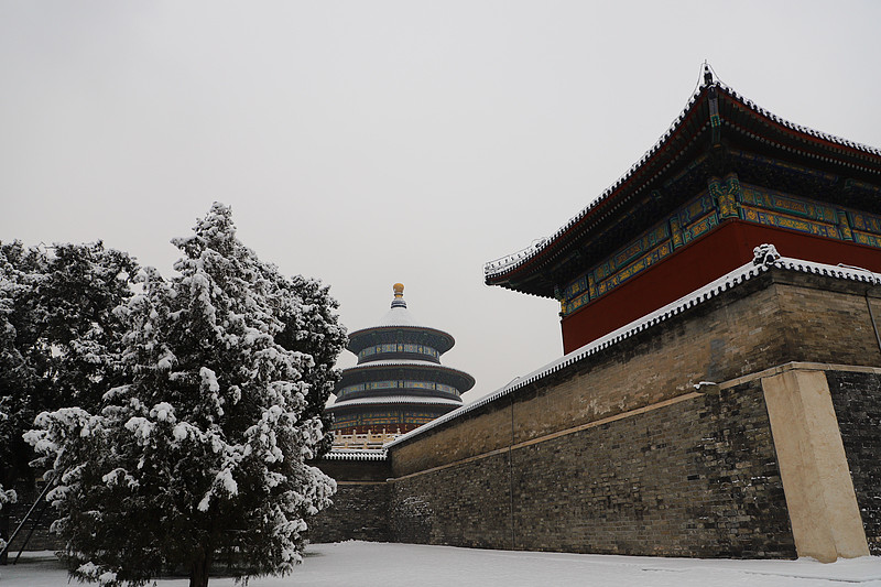 天坛雪景图片下载