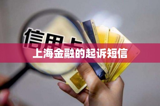 上海金融的起诉短信