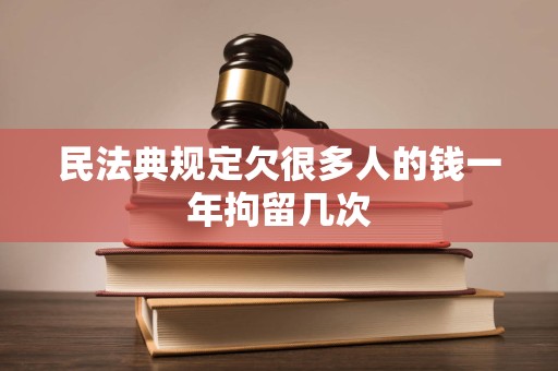 民法典规定欠很多人的钱一年拘留几次