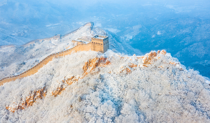 雪遇八达岭图片下载