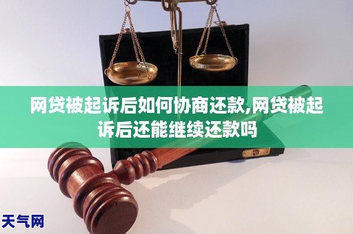网贷被起诉后如何协商还款,网贷被起诉后还能继续还款吗