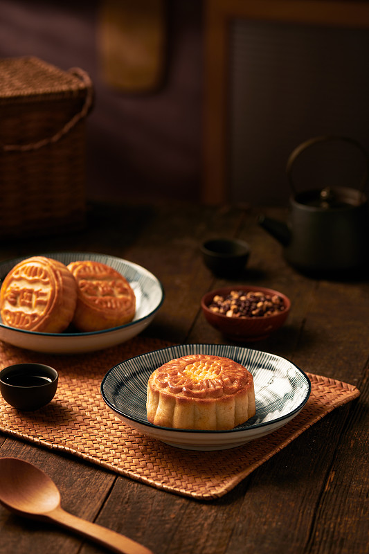 月饼与中式美食图片下载