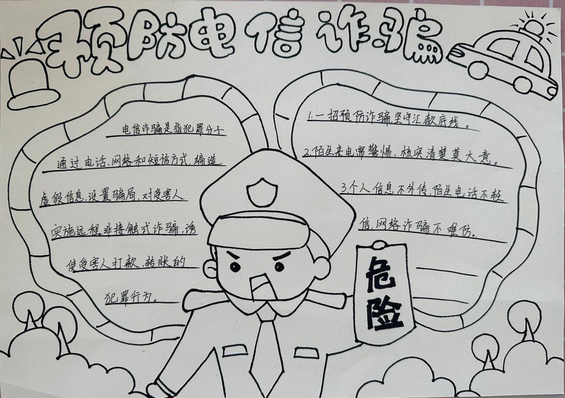 网络诈骗手抄报图片 网络诈骗手抄报图片大全