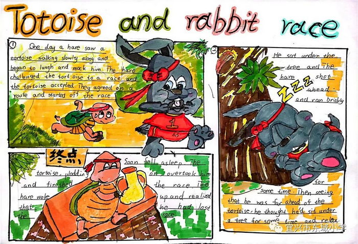 五年级英语手抄报内容清晰下册