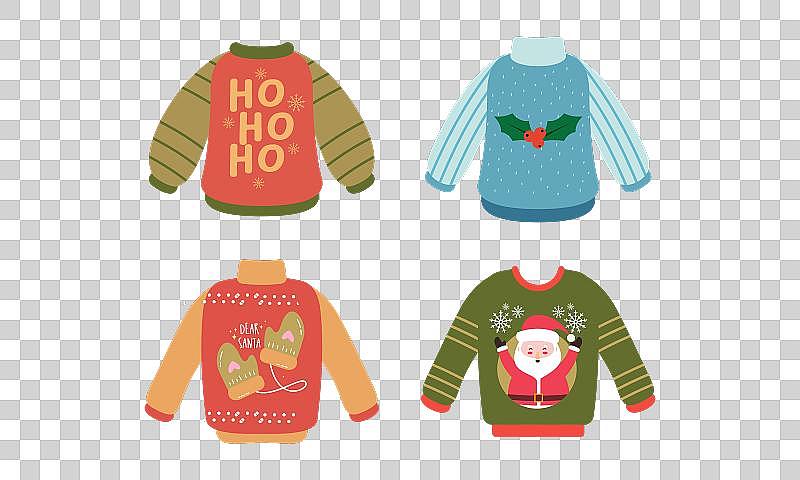 卡通圣诞丑毛衣系列图片下载