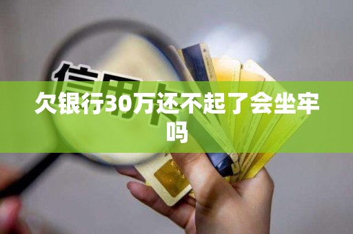 欠银行30万还不起了会坐牢吗