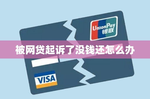 被网贷起诉了没钱还怎么办