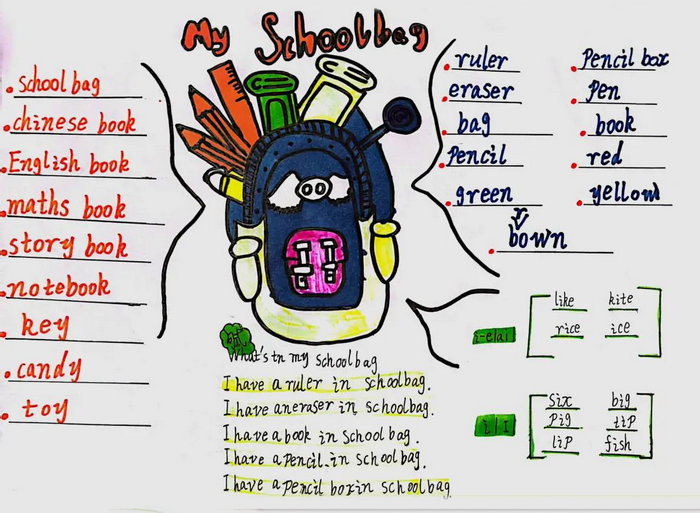 三年级英语最简单手抄报