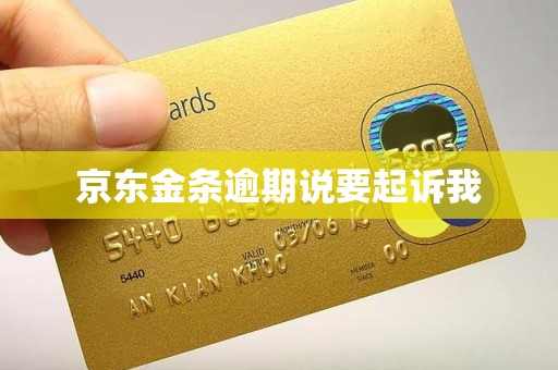 京东金条逾期说要起诉我