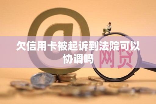 欠信用卡被起诉到法院可以协调吗