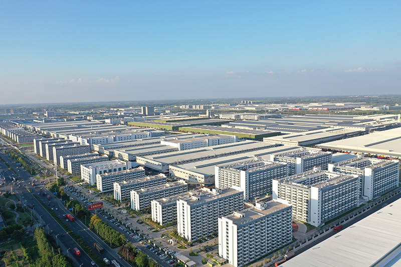 比亚迪合肥基地厂区外景。孔根龙摄