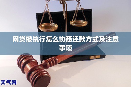 网贷被执行怎么协商还款方式及注意事项