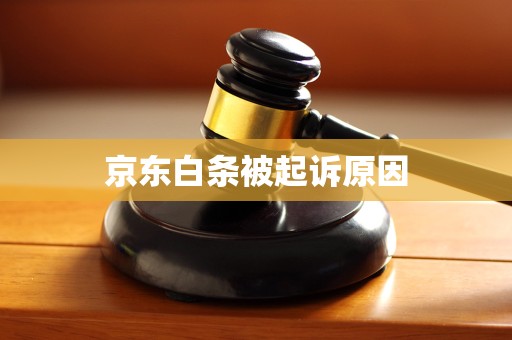 京东白条被起诉原因