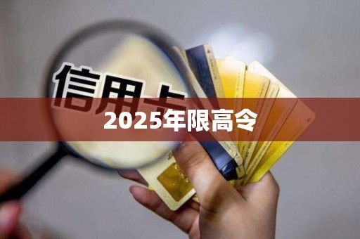 2025年限高令