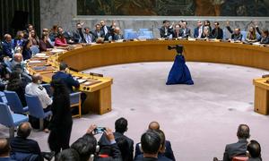 安理会通过决议呼吁紧急实施长时间人道主义暂停及走廊。