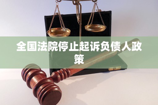 全国法院停止起诉负债人政策