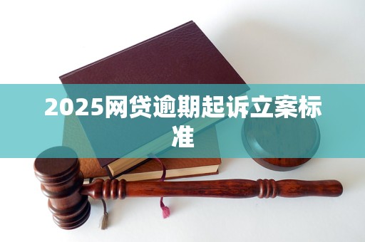 2025网贷逾期起诉立案标准