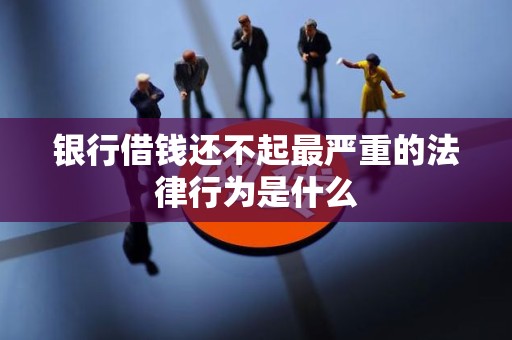 银行借钱还不起最严重的法律行为是什么