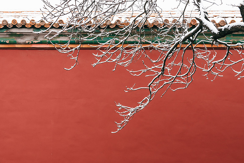 冬季北京下雪的故宫图片下载