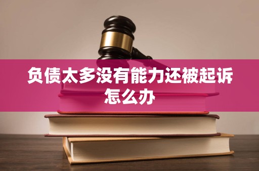 负债太多没有能力还被起诉怎么办