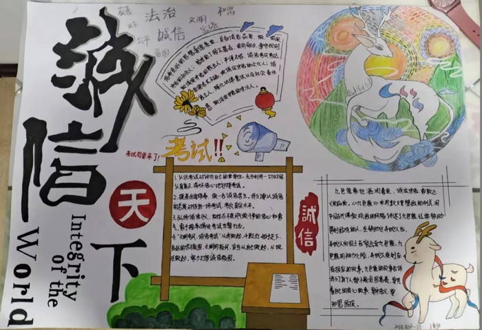 诚信手抄报内容
