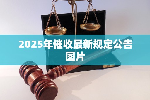 2025年催收最新规定公告图片