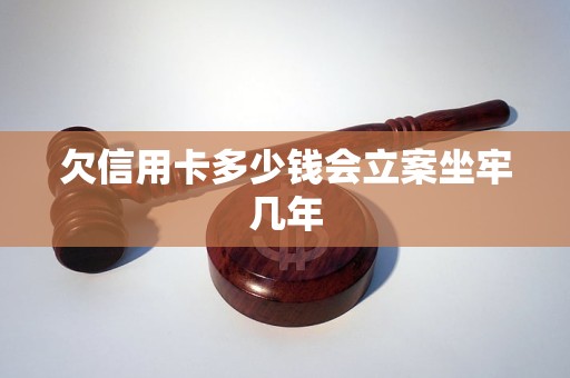 欠信用卡多少钱会立案坐牢几年