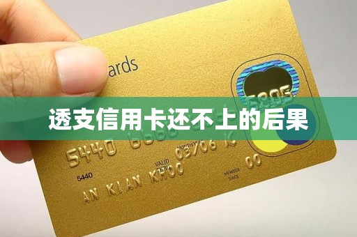 透支信用卡还不上的后果