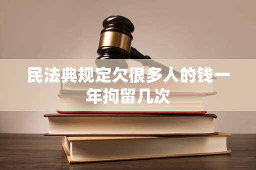 民法典规定欠很多人的钱一年拘留几次