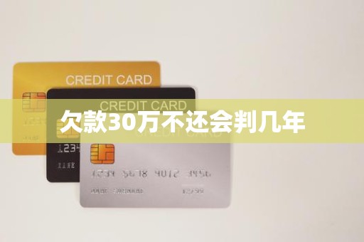欠款30万不还会判几年