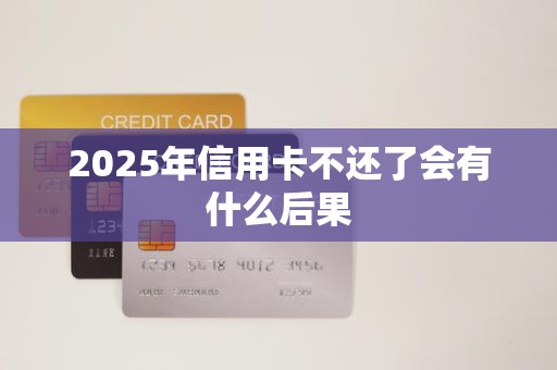 2025年信用卡不还了会有什么后果