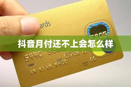 抖音月付还不上会怎么样