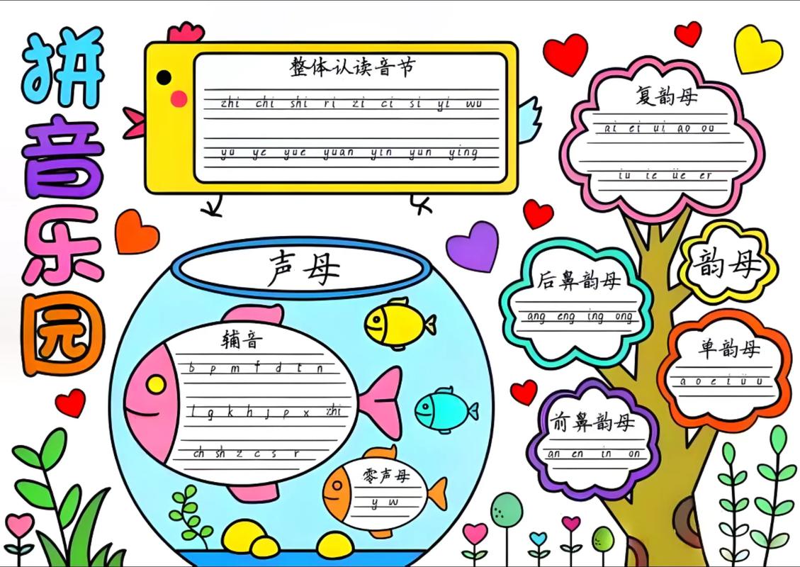 拼音主题手抄报一年级 拼音主题手抄报一年级(简单)