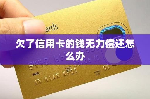 欠了信用卡的钱无力偿还怎么办