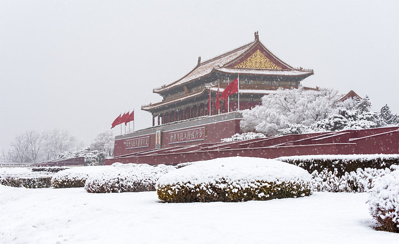 雪落紫禁城图片下载