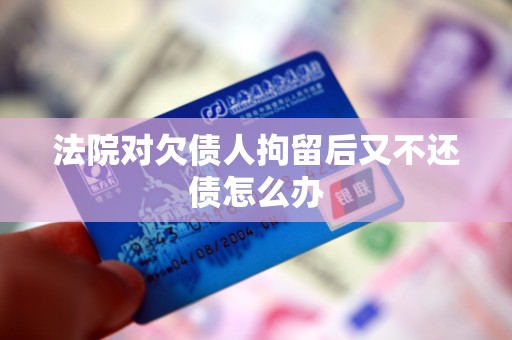 法院对欠债人拘留后又不还债怎么办