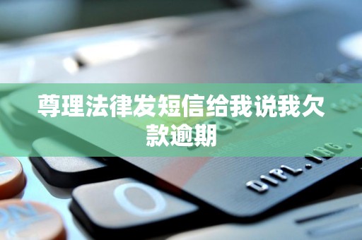 尊理法律发短信给我说我欠款逾期