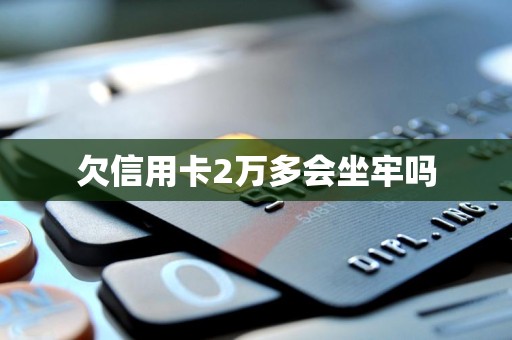 欠信用卡2万多会坐牢吗