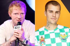 Ed Sheeran attends SiriusXM's Small Stage Series at Irving Plaza on September 24, 2025 in New York City.; Justin Bieber visits the Wonderbrett dispensary on July 12, 2021 in Los Angeles, California