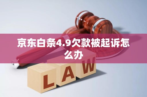 京东白条4.9欠款被起诉怎么办