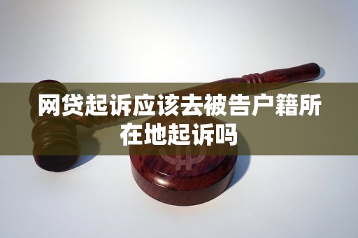 网贷起诉应该去被告户籍所在地起诉吗