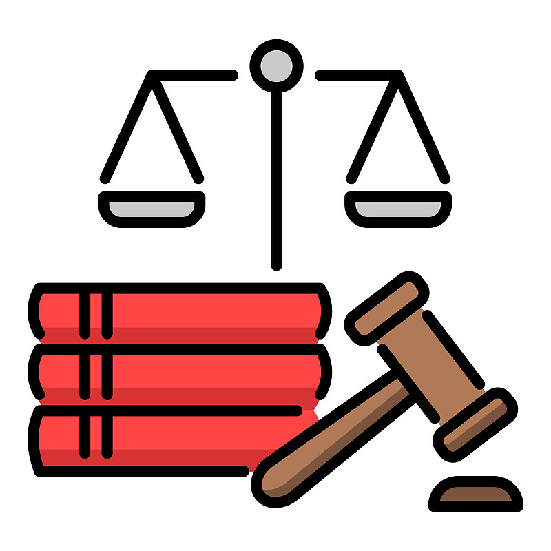 法律与正义彩色图标图片下载
