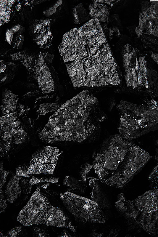 黑色木炭煤炭特写背景图片下载