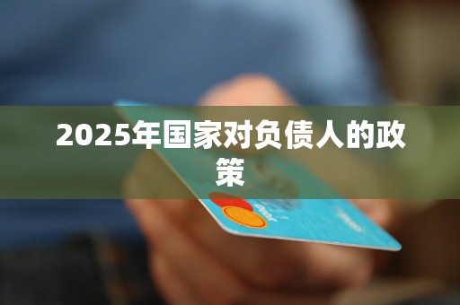2025年国家对负债人的政策